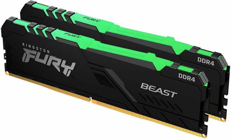 Kingston Memorie DDR DDR4 32 GB, frecventa 3200 MHz, 16 GB x 2 module, radiator, KF432C16BB1K2/32