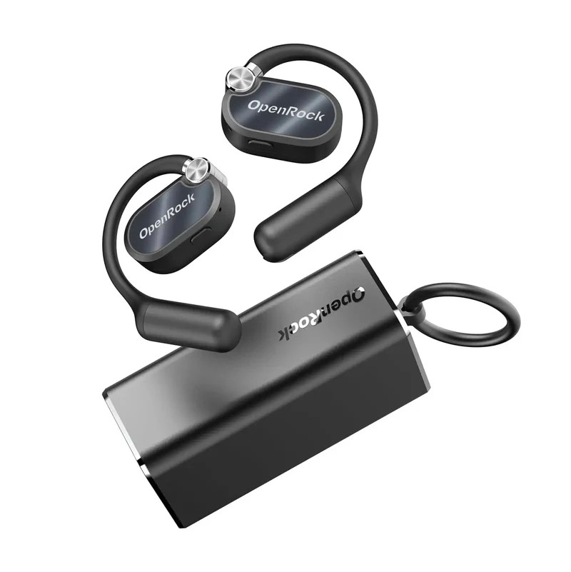 OneOdio Casti OpenRock X, Open-Ear, utilizare smartphone, Bluetooth 5.3, rezistent, OpenRock X Black