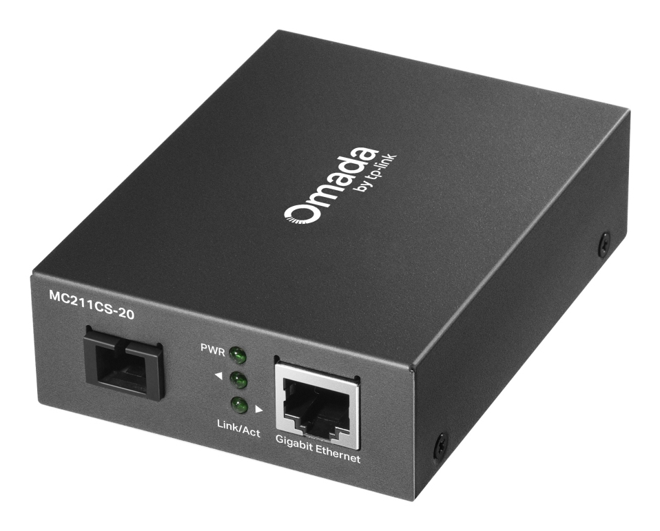 Tp-Link MEDIA CONVERTOR, Omada Gigabit WDM, 1× Gigabit SC/UPC Fiber Port, 1× 10/100/1000, MC211CS-20
