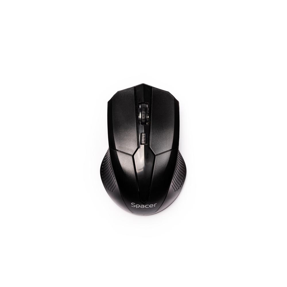 SPACER Mouse Wireless, 1600 dpi, Negru, SPMO-W02 - imagine 2