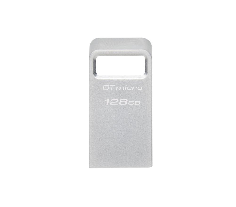 KINGSTON Memorie USB DataTraveler Micro 128 GB, USB 3.2, Argintiu, DTMC3G2/128GB