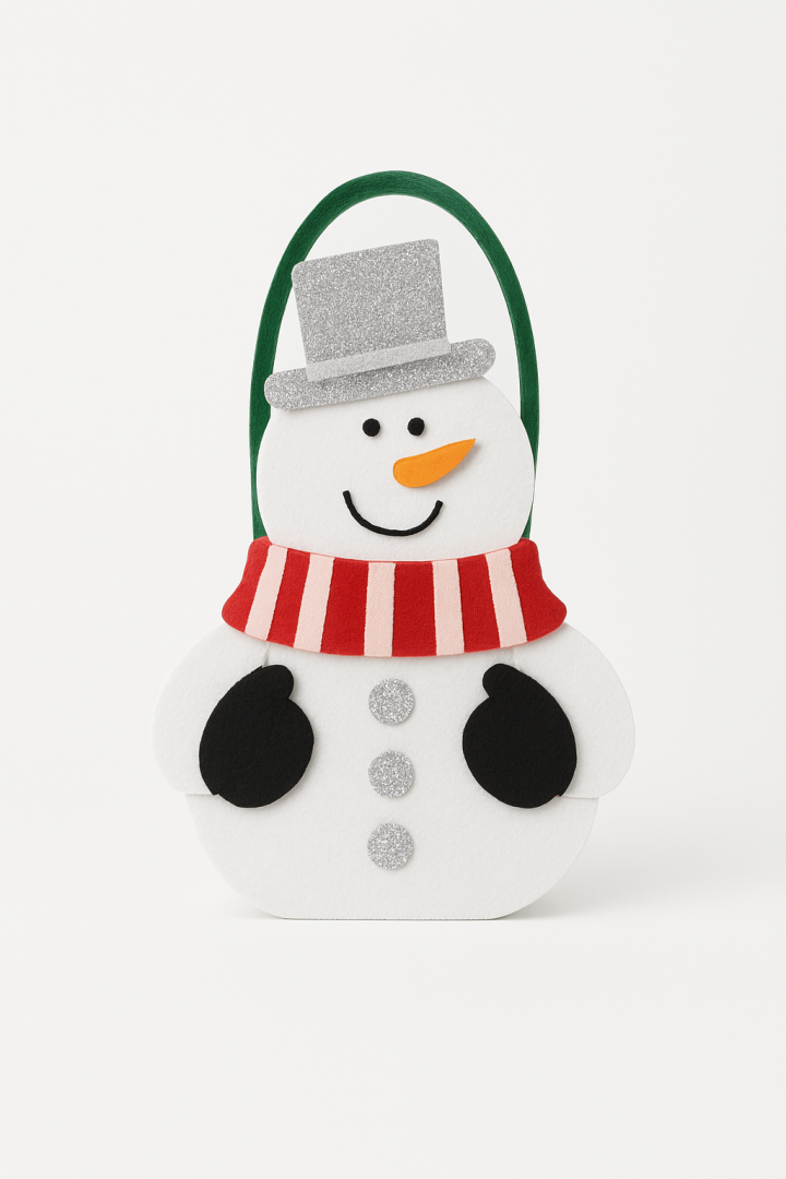 HEINNER Prosop de bucatarie cu gentuta Snowman, HR-TWLBAG-SNM