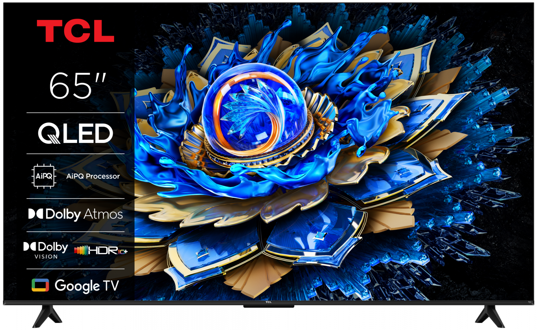 TCL Televizor QLED, 164 cm, Smart Google TV, 4K, 65T69C