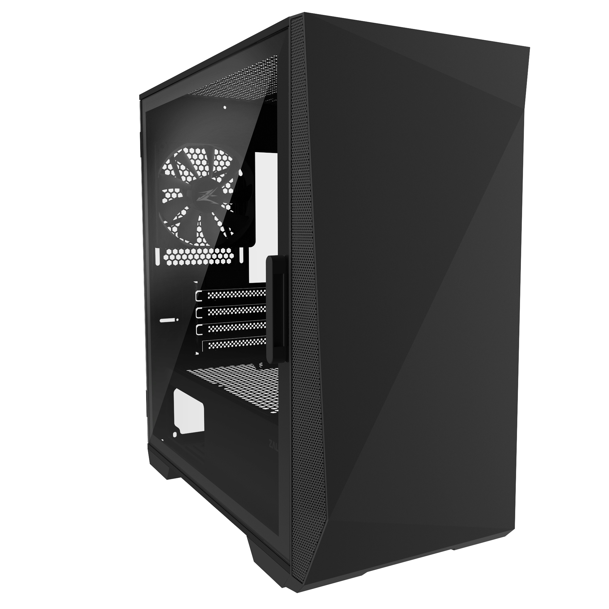 Zalman CARCASA Z1 Iceberg, middle tower, fara sursa, suporta 5xfan, 3xfan inclus, Z1 Iceberg Black - imagine 7