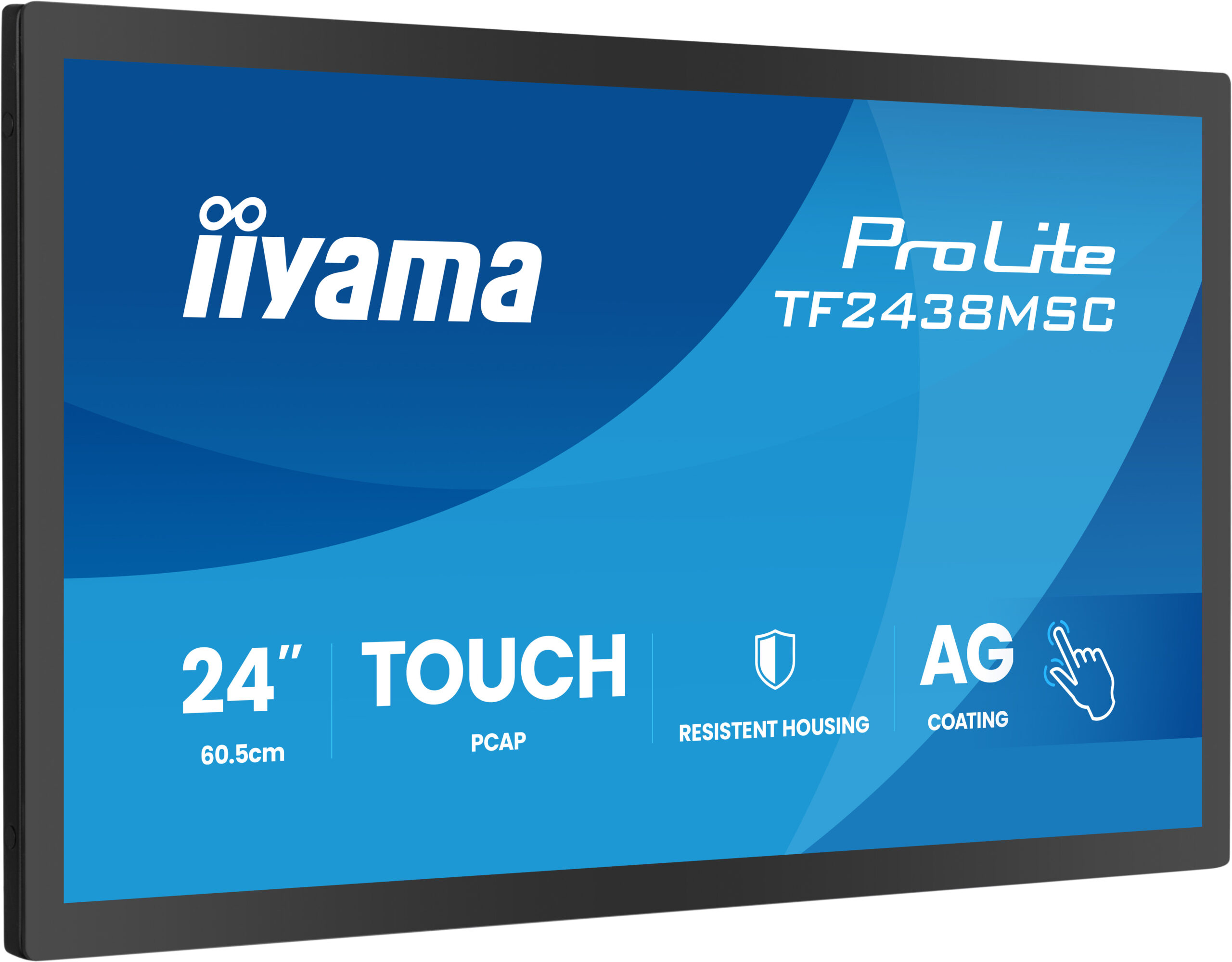 Iiyama Monitor LED 24 DeepContrast PCAP 10-point Open Frame touchscreen monitor with, TF2438MSC-B2