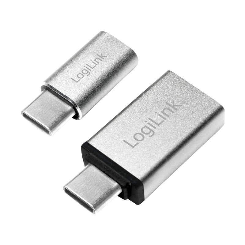 Logilink ADAPTOR, pt. smartphone, USB 3.1 Type-C (T) la Micro-USB 2.0 (M) sau USB 3.0 (M), AU0040