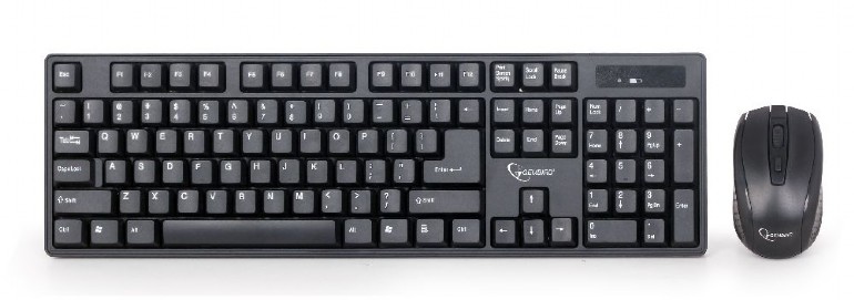 Gembird KIT wireless, tastatura wireless 104 taste + mouse wireless 1000dpi, 4 butoane, KBS-W-01