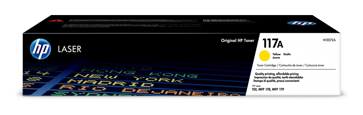 HP Toner Original Yellow, nr.117A pentru Color LaserJet 150|MFP 178|179, 700, W2072A
