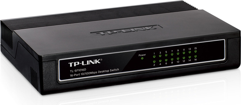 Tp-Link SWITCH 16 porturi 10/100Mbps, carcasa plastic, TL-SF1016D