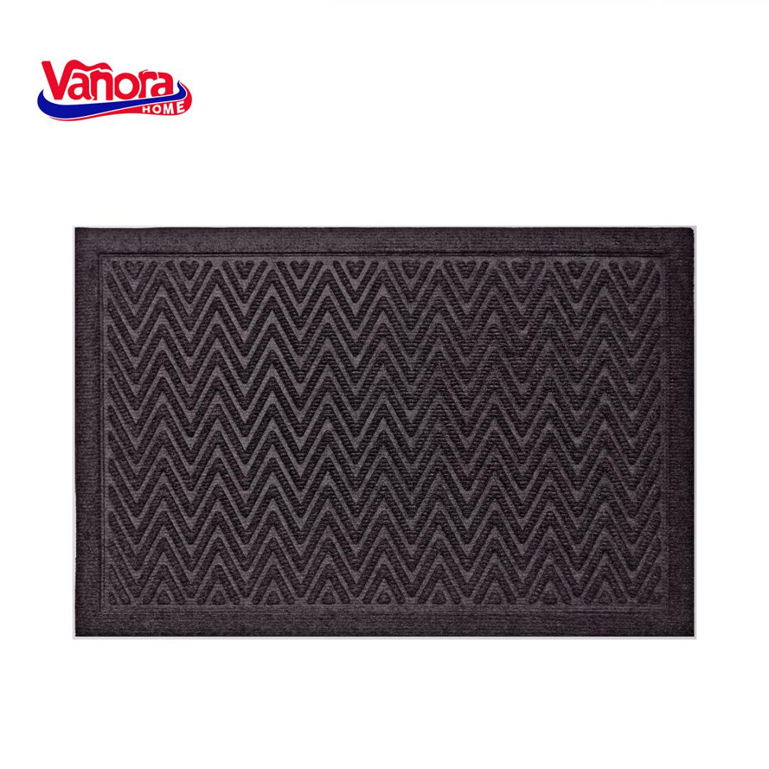VANORA COVORAS INTRARE 40X60 CM TEXTIL+CAUCIUC, CLASSIC NEGRU, VN-MCF-CMCN