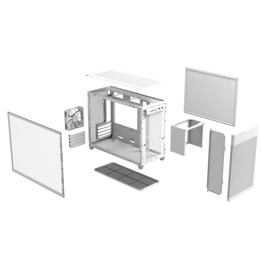 Asus Carcasa, AP201 PRIME WHITE - imagine 6