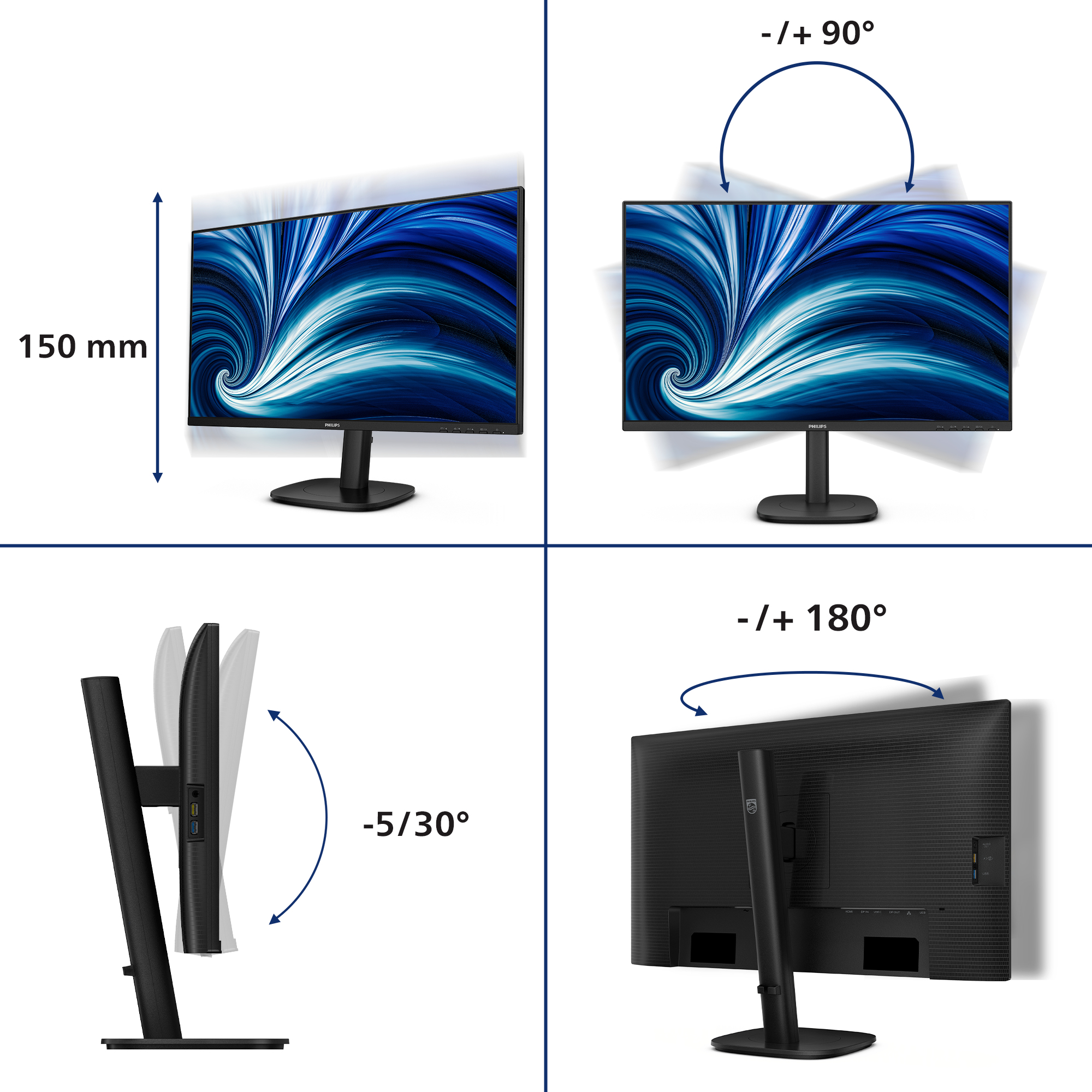 Philips MONITOR 27", 27B2U3601/00 - imagine 5