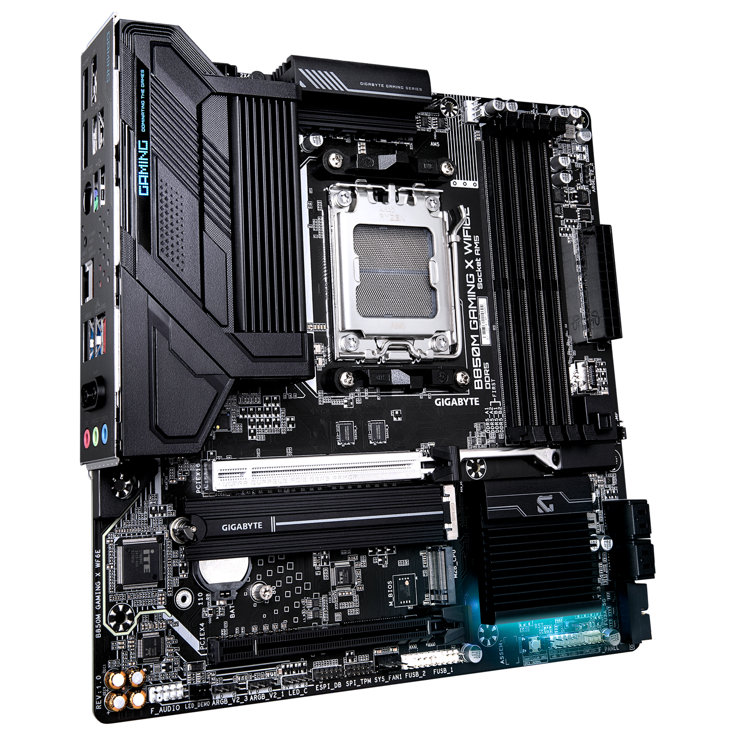 Gigabyte Placa de baza B850M GAMING X WIFI6E, AM5, DDR5, BT, mATX, Negru, B850M GAMING X WF6E - imagine 2