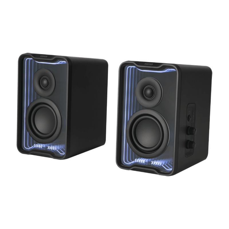 Edifier BOXE 2.0, RMS: 30W (2 x 15W), Bluetooth 5.4, USB-A, AUX, black, QR30-BK - imagine 2