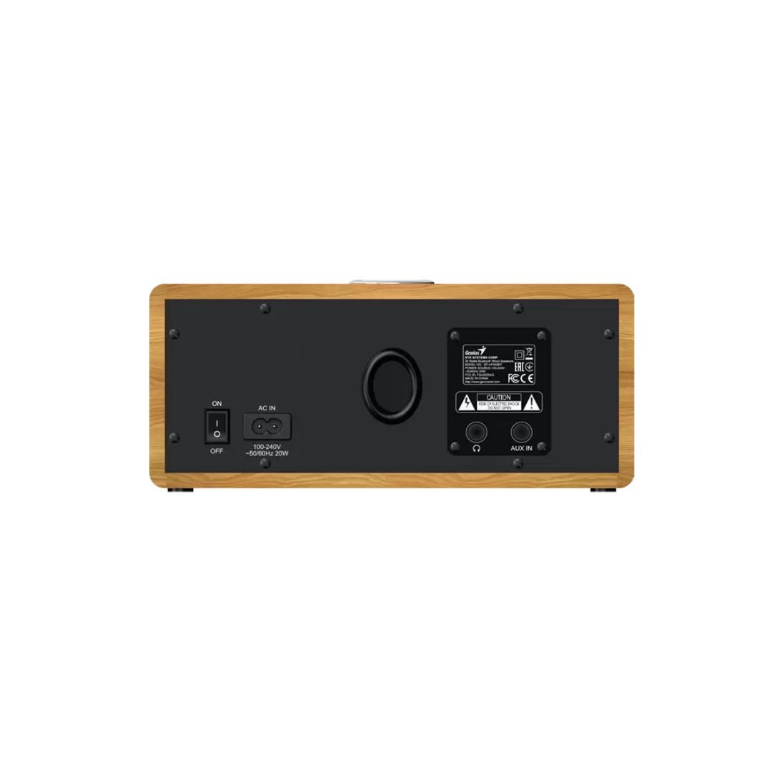 Genius BOXA cu fir "SP-HF505BT" 20W RMS, Bluetooth 5.3, AUX in, Jack 3.5mm, pine wood, 31730056401 - imagine 4