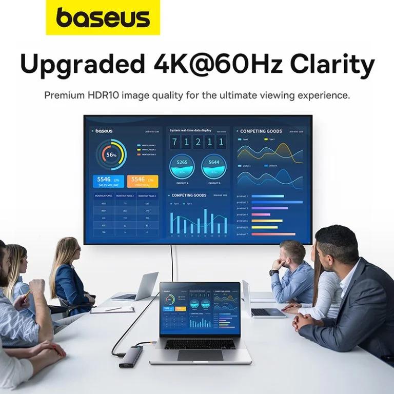 Baseus DOCKING Station Metal Gleam Series 11-in-1, conectare PC USB-C,Type-C to, B00030709811-00 - imagine 7
