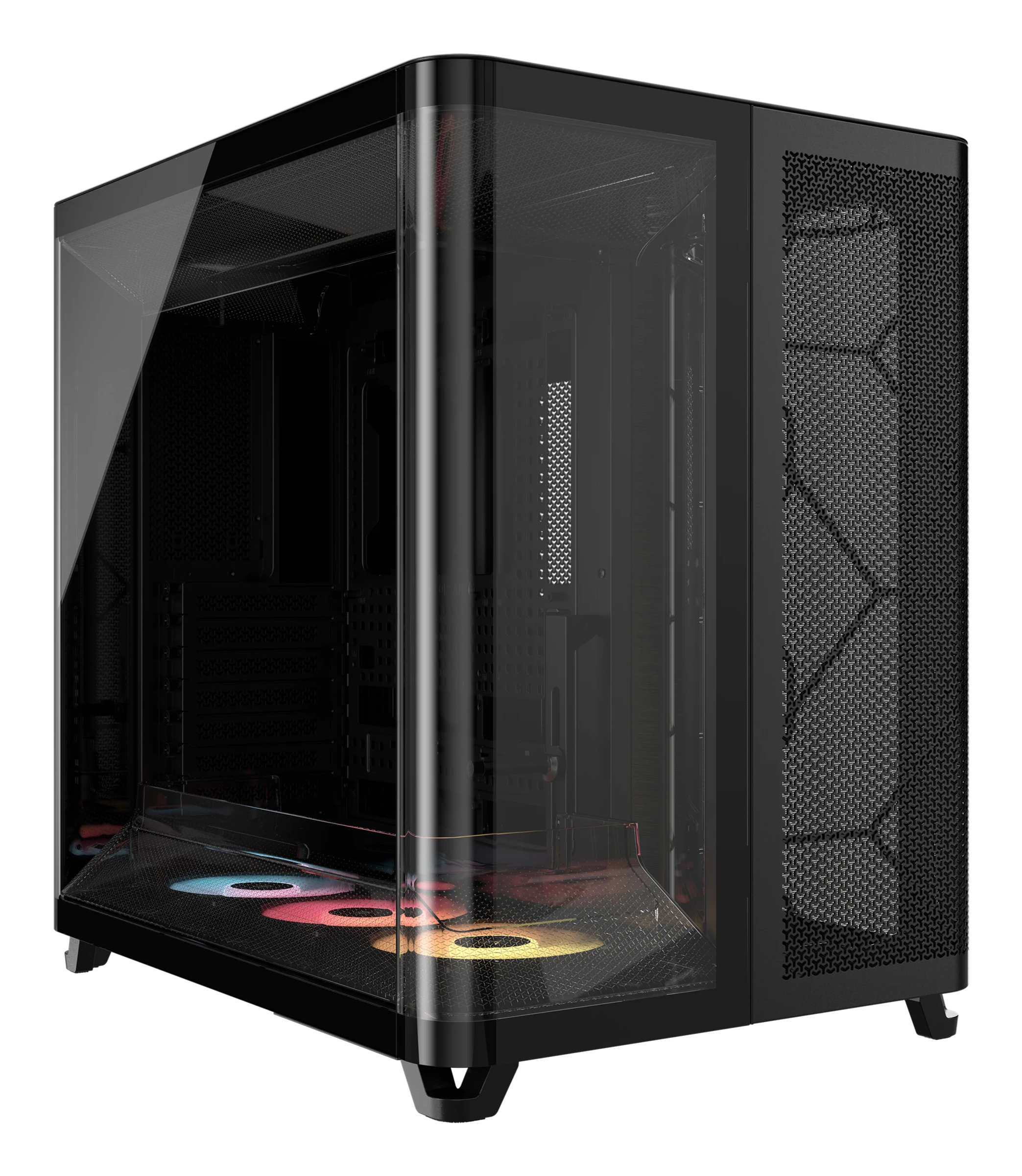Corsair Carcasa AIR 5400 RS-R ARGB, Triple Chamber, Panoramic Glass, Mid-Tower, Negru, CC-9011318-WW