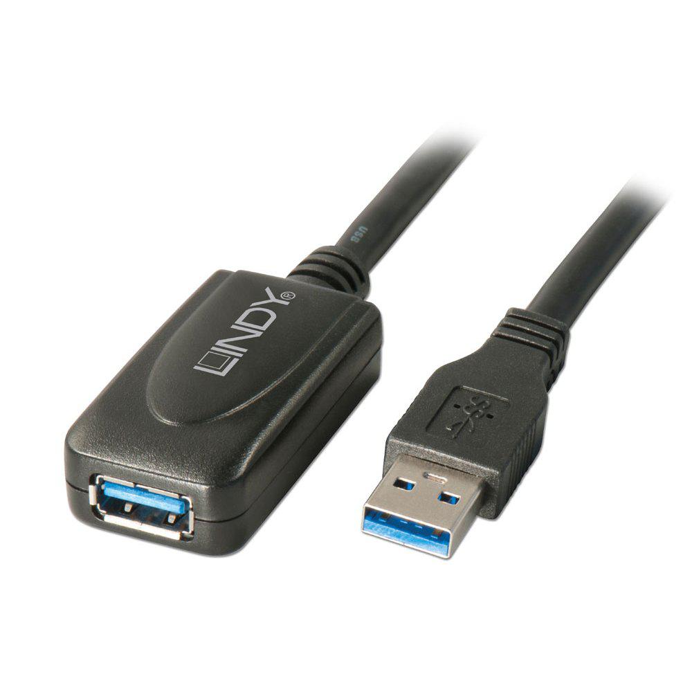 Lindy Cablu USB 3.0, 5m, Active Extensio, LY-43155