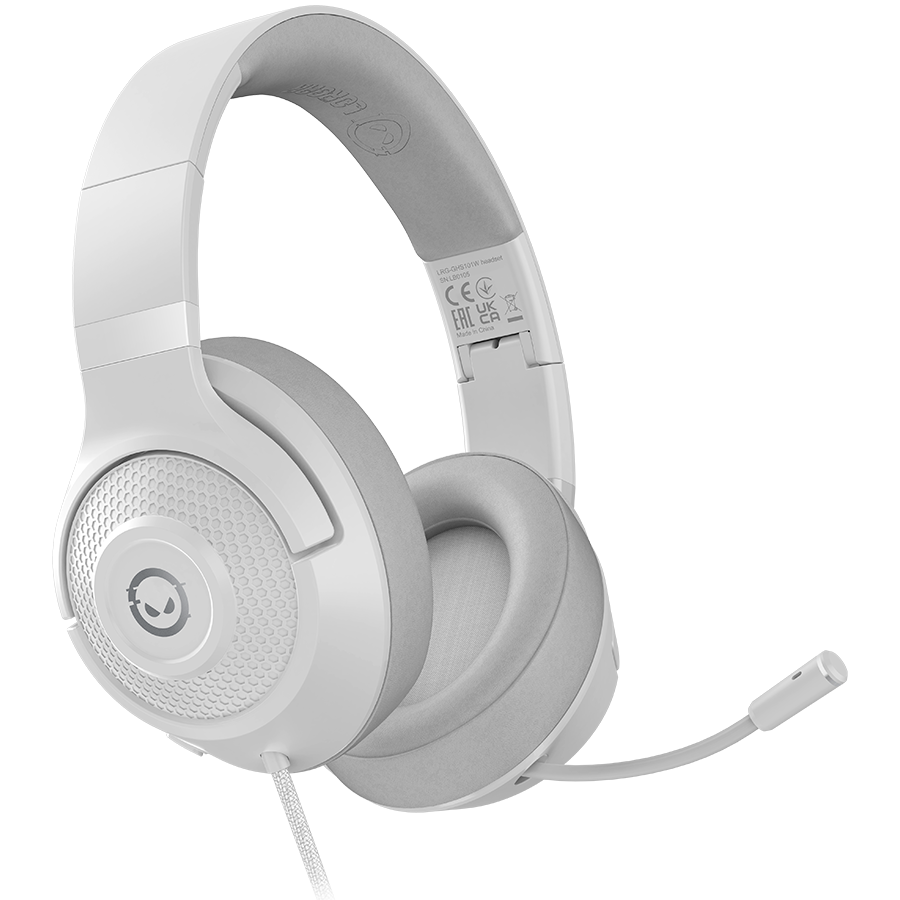 LORGAR Noah 101, Gaming headset with microphone, 3.5mm jack connection, cable length 2m, LRG-GHS101W