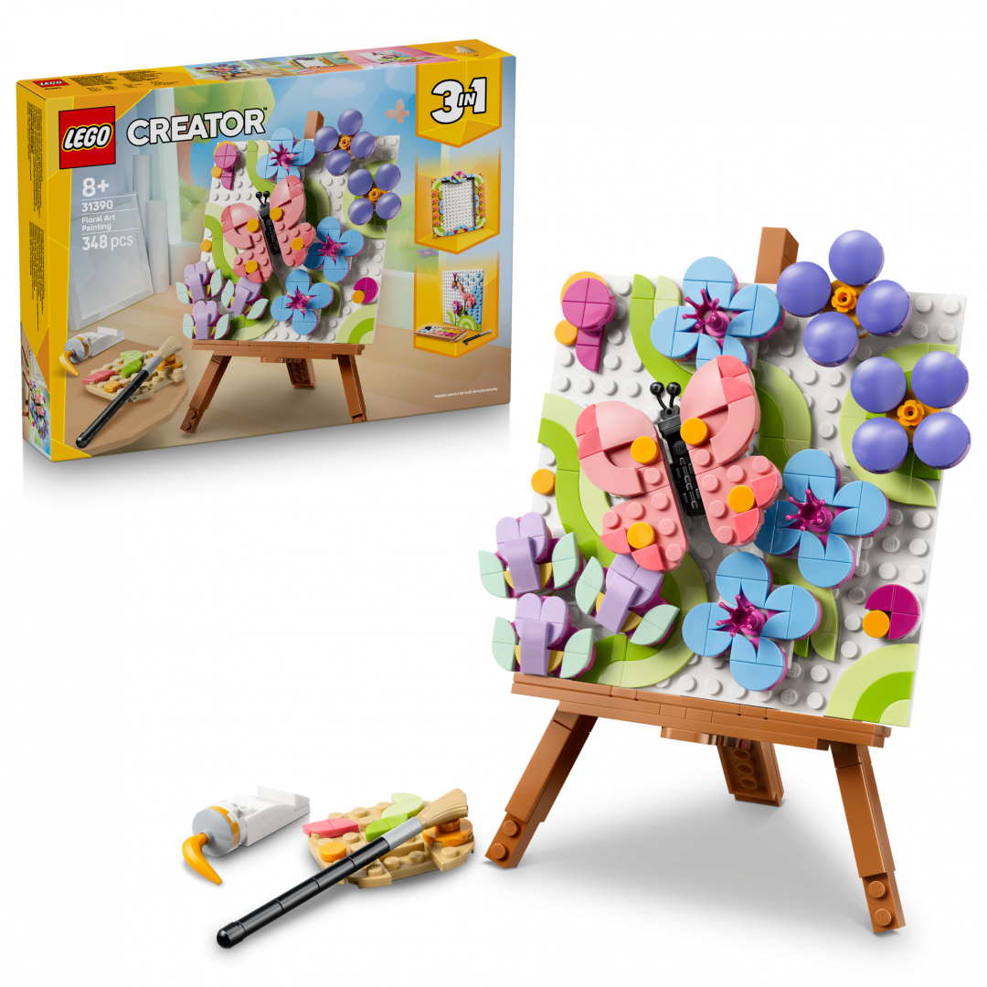 LEGO TABLOU DECORATIV CU ARTA FLORALA, LEGO31390