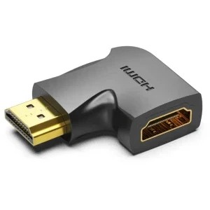 Vention Adaptor video, HDMI(T) la HDMI(M), unghi 270 grade, rezolutie 4K la 60Hz, PVC, negru, AIQB0
