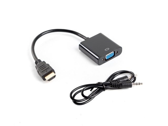 Lanberg Cablu adaptor HDMI(M) VGA(F), AD-0017-BK