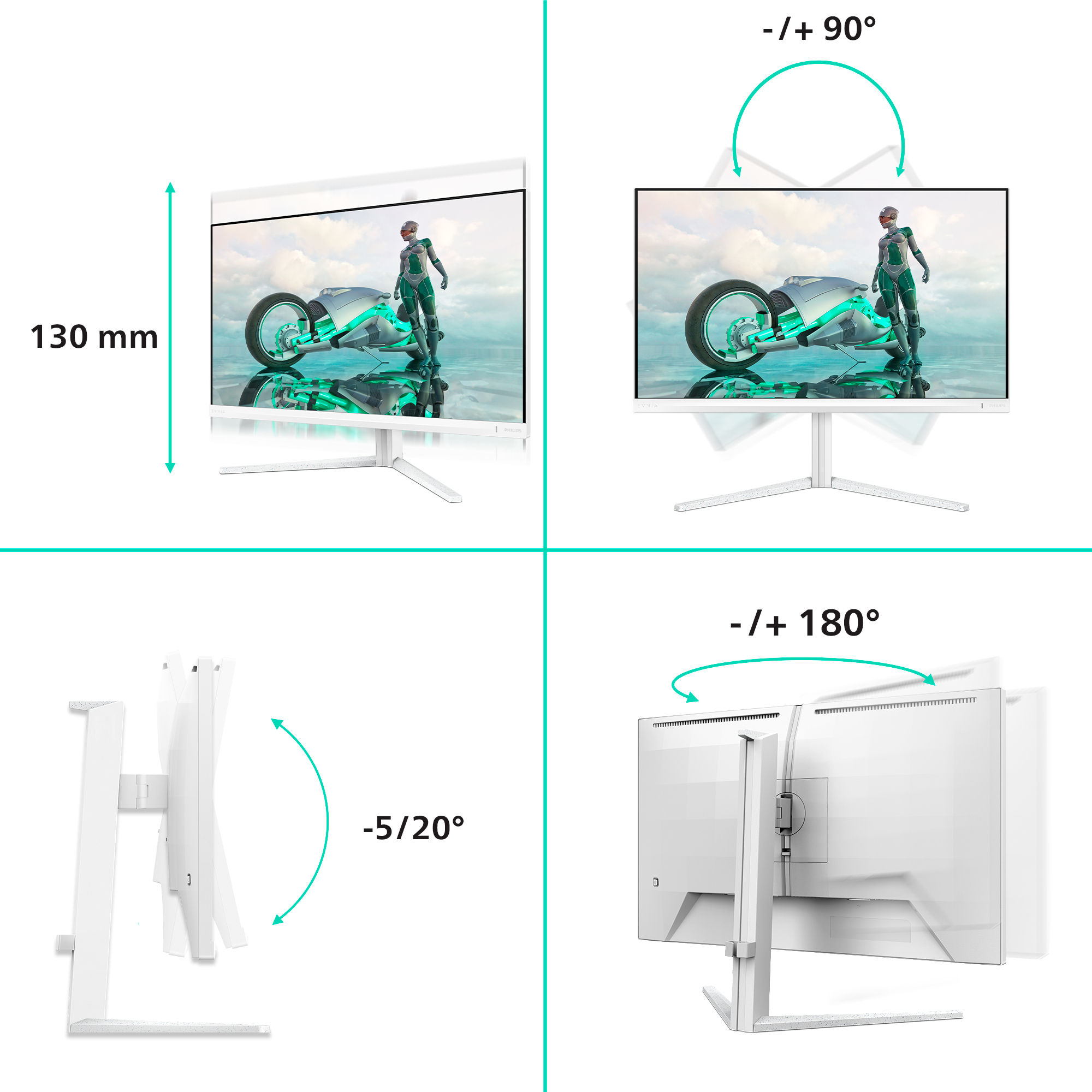 Philips Monitor 27", 27M2N3501PA/00 - imagine 3