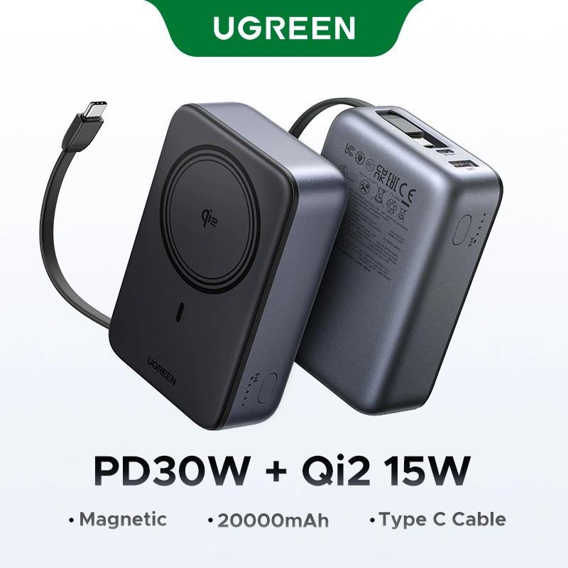 UGreen POWER BANK PB567, 20000mAh, 30W PD3.0, 1 x USB, 1 x USB Type-C, incarcare magnetica, 55450B - imagine 4