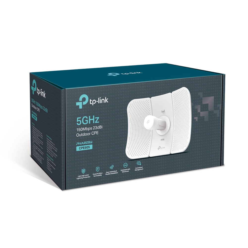 Tp-Link ACCESS POINT wireless exterior 150Mbps port 10/100Mbps, antena externa, pasiv PoE, CPE605 - imagine 3