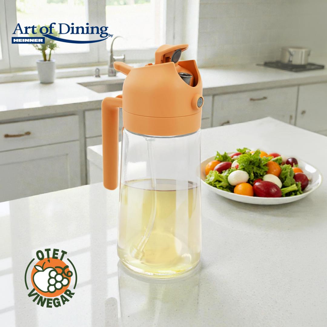 HEINNER PULVERIZATOR ULEI/OTET 450ML, 2 IN 1, PORTOCALIU, ART OF DINING BY, HR-JN-450MLP - imagine 2