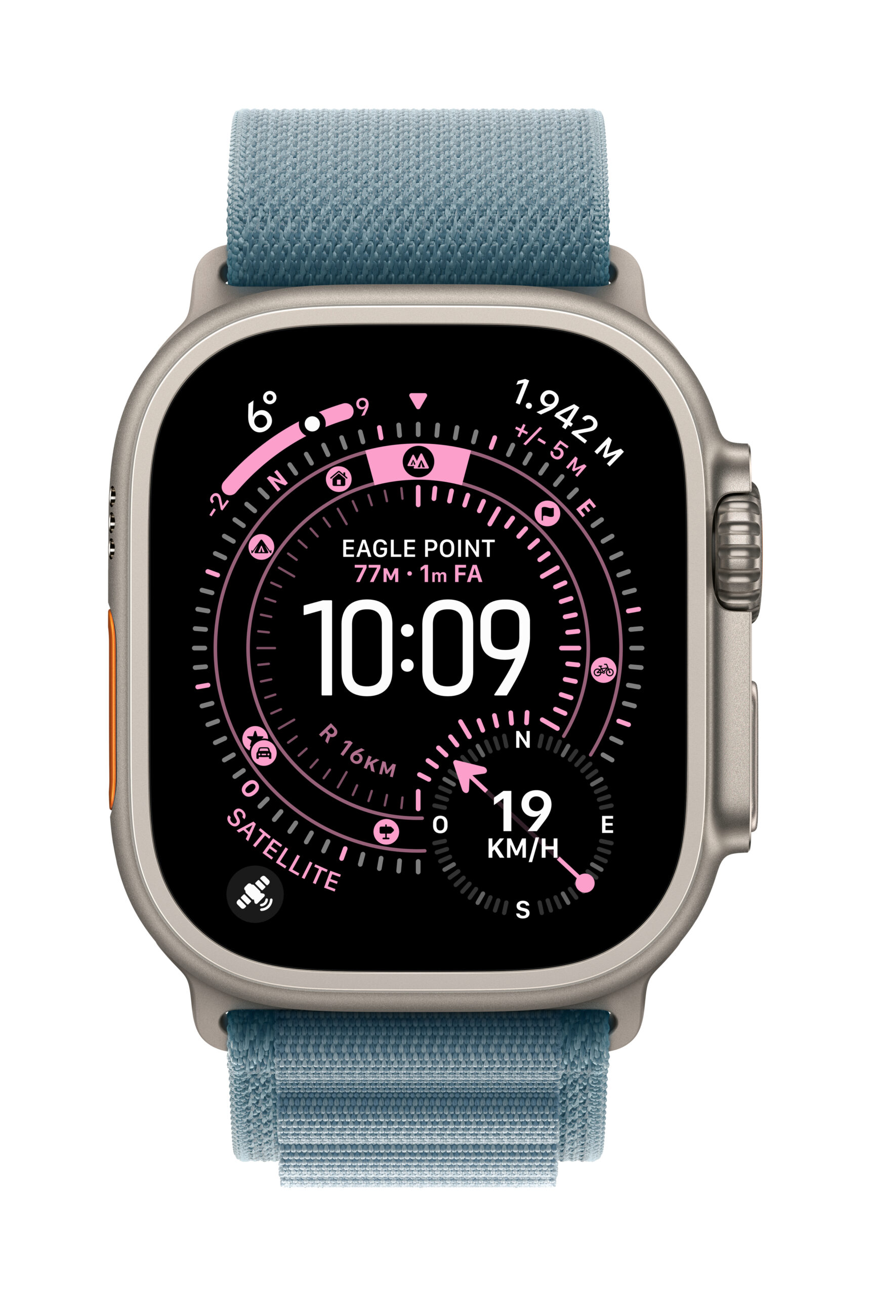 Apple WATCH 49 LIGHT BLUE B TI ALP L-ZML, MG9M4ZM/A