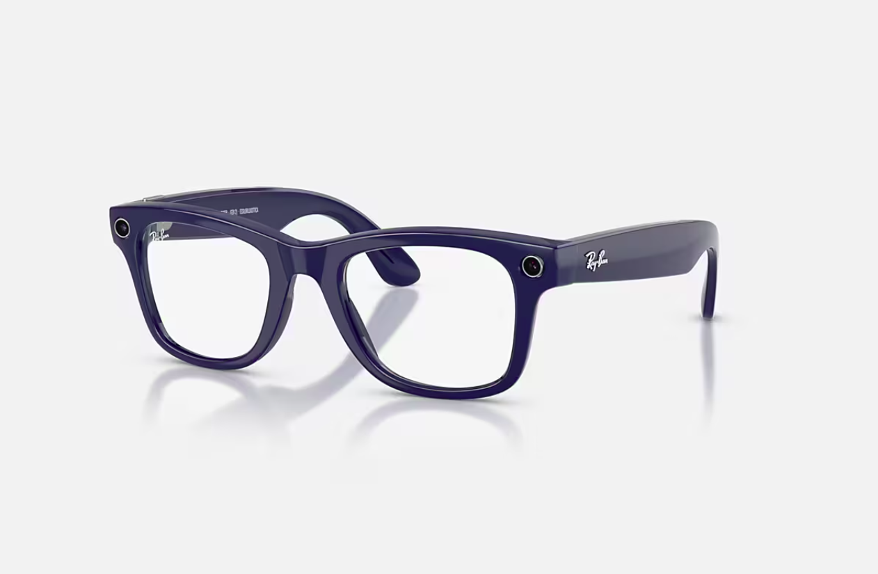 RAYBAN Ray-Ban Meta Wayfarer Gen 2 High Bridge Fit Shiny Cosmic Blue, RW4012 6628MF 50-22