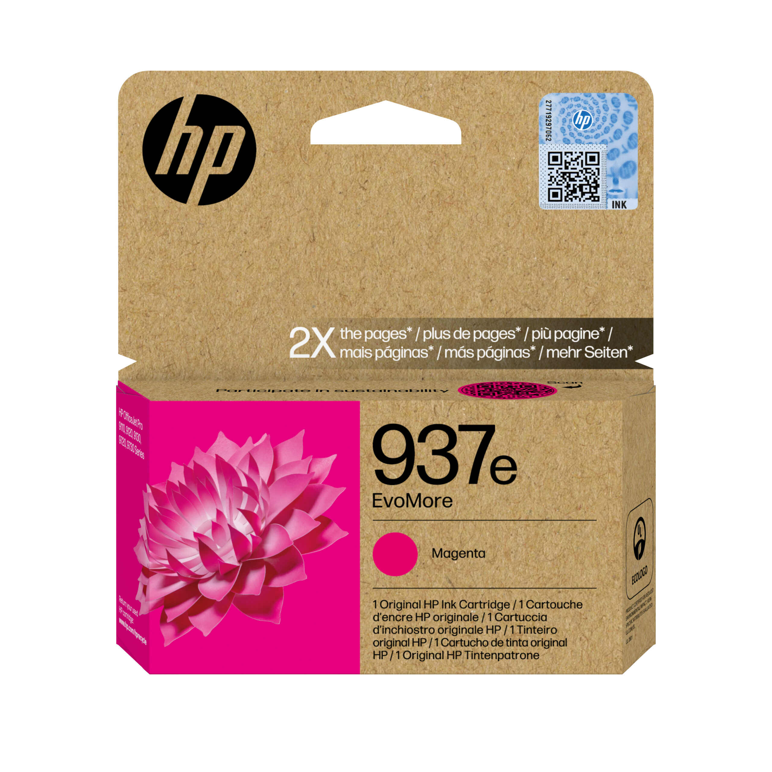 HP Cartus Cerneala Original Magenta, nr.937e pentru OJ PRO 9110|9120|9130|9720|9730, 1.65K, 4S6W7NE