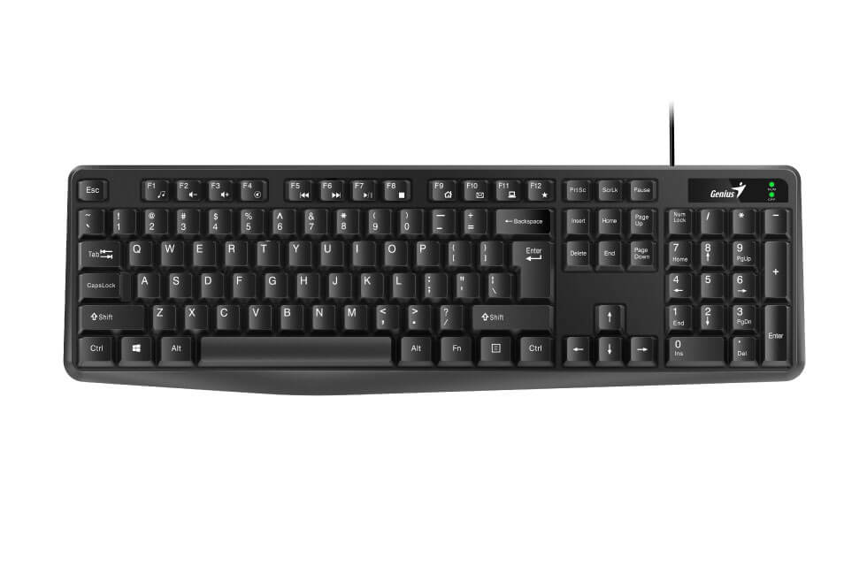 Genius TASTATURA USB, 104 taste, black, "KB-117", 31310016400