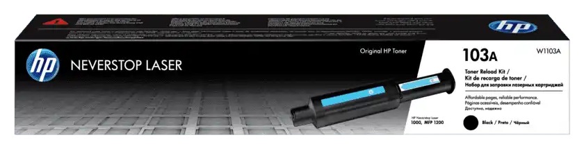 HP Toner Original Black, nr.103A pentru NeverStop LaserJet 1000|1200, 2.5K, W1103A