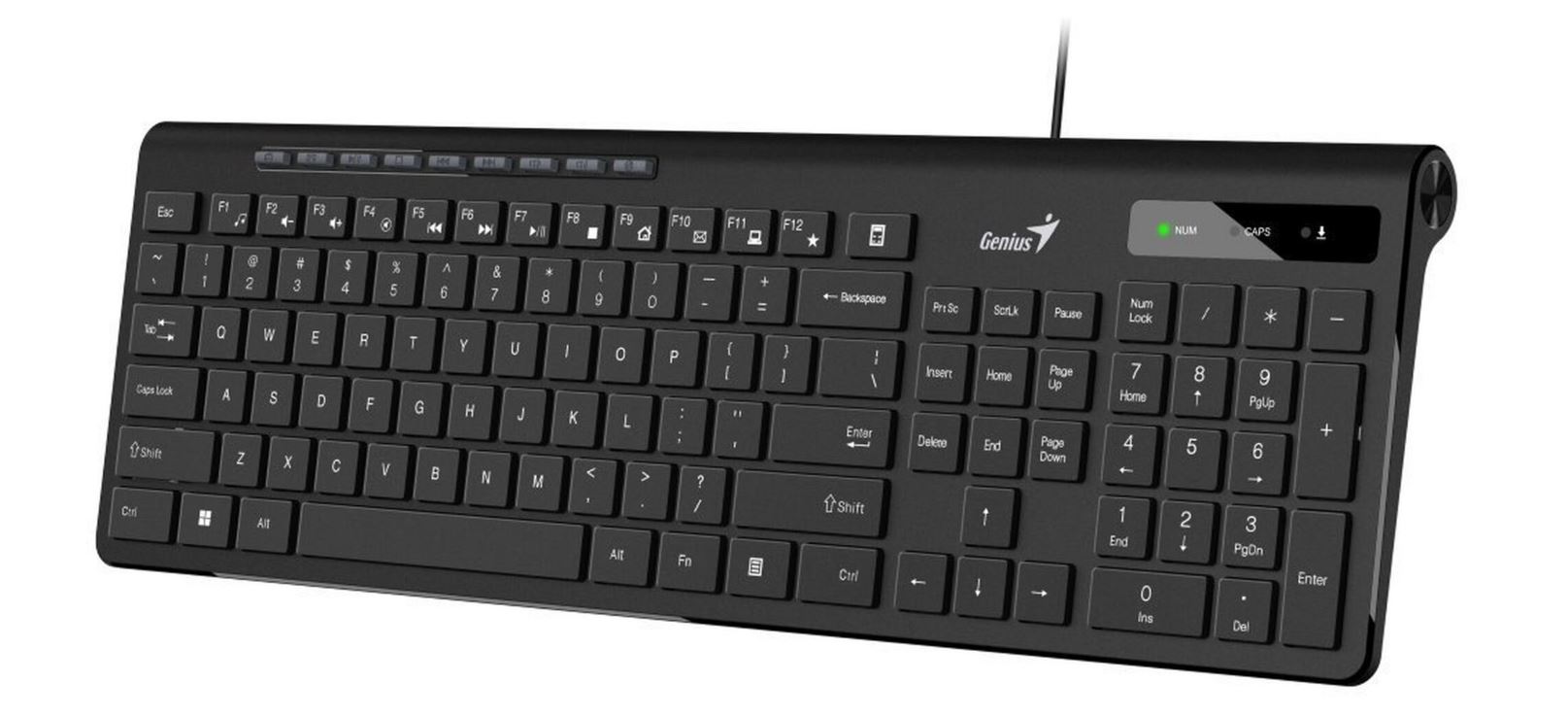 Genius TASTATURA USB, 104 taste (chocolate style), black, "SLIMSTAR 230II", 31310048400
