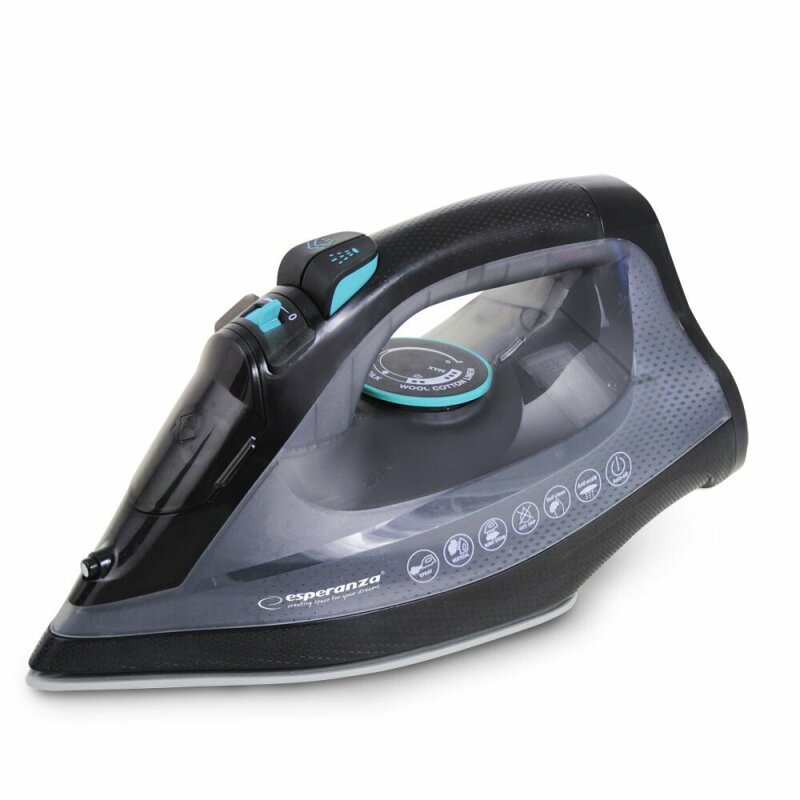 Esperanza Fier de calcat Velvet fara fir 2600W ceramica Negru, EHI010