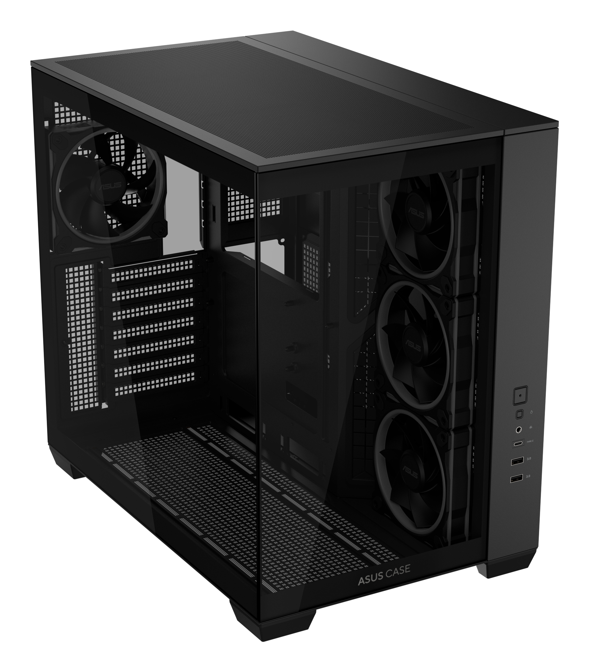 Asus Carcasa, A32 PLUS TG ARGB BLACK - imagine 3