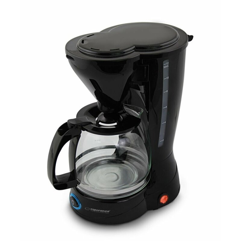 Esperanza Cafetiera Liberica 800W 1.5l Negru, EKC009