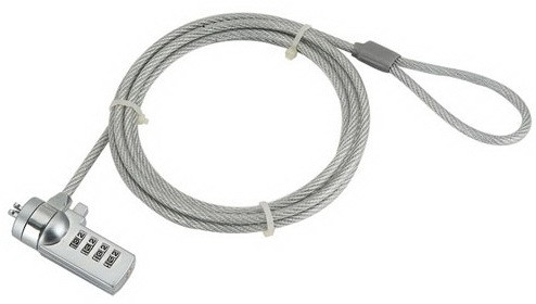 Gembird CABLU securitate pt. notebook, slot standard, cifru cu patru discuri, 1.8m, cablu, LK-CL-01