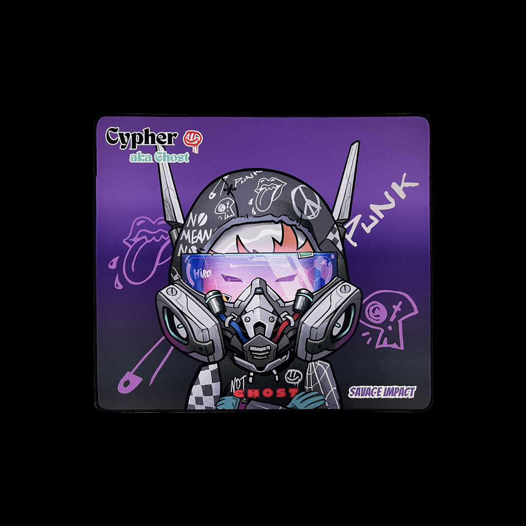 A4Tech MousePAD - gaming, Bloody, cauciuc si material textil, 453 x 400 x 5 mm, BP-45W Cypher Ghost