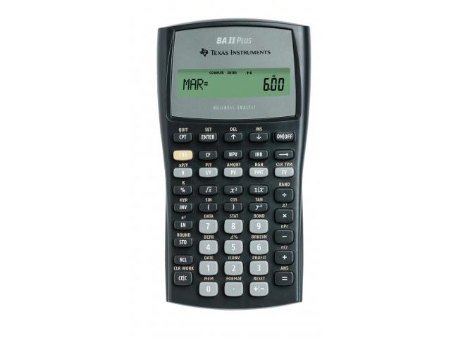 Texas Instruments CALCULATOR de BIROU TI-BA-II PLUS, TI001806