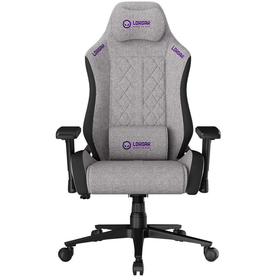 LORGAR CHA41, Ergonomic Gaming Chair Advanced, premium anti-stain fabric, Grey, LRG-CHA41-GY