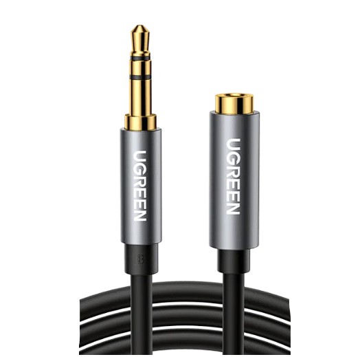UGreen CABLU audio, AV118 stereo 3.5 mm jack (T) la 3.5 mm jack (M), 2 m, conectori auriti, 10594