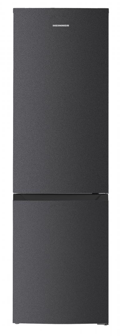 HEINNER Combina frigorifica, No Frost, 293 l, Clasa D, Compresor inverter, Gri, HCNF-HM293INVDGD