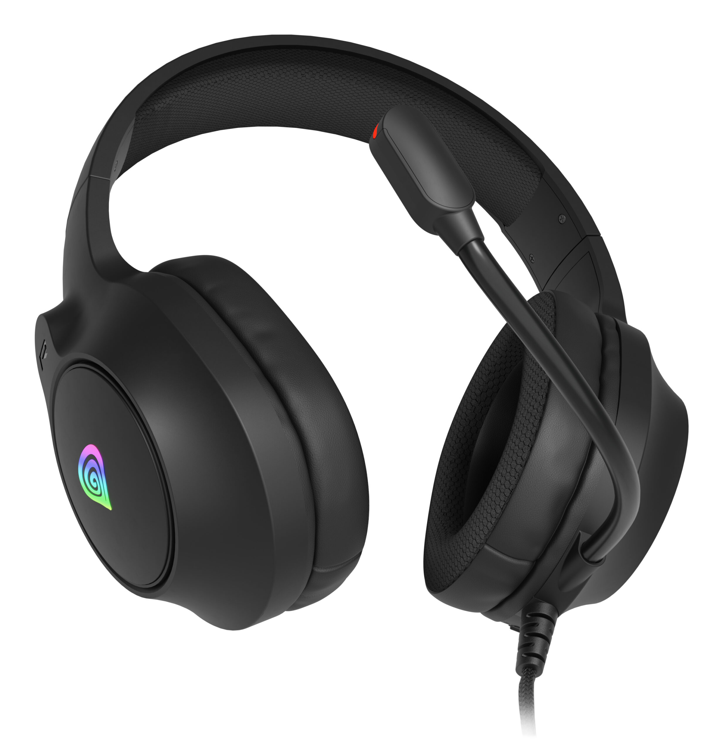 Genesis Casti cu fir Neon 213 RGB negru, NSG-2306 - imagine 6
