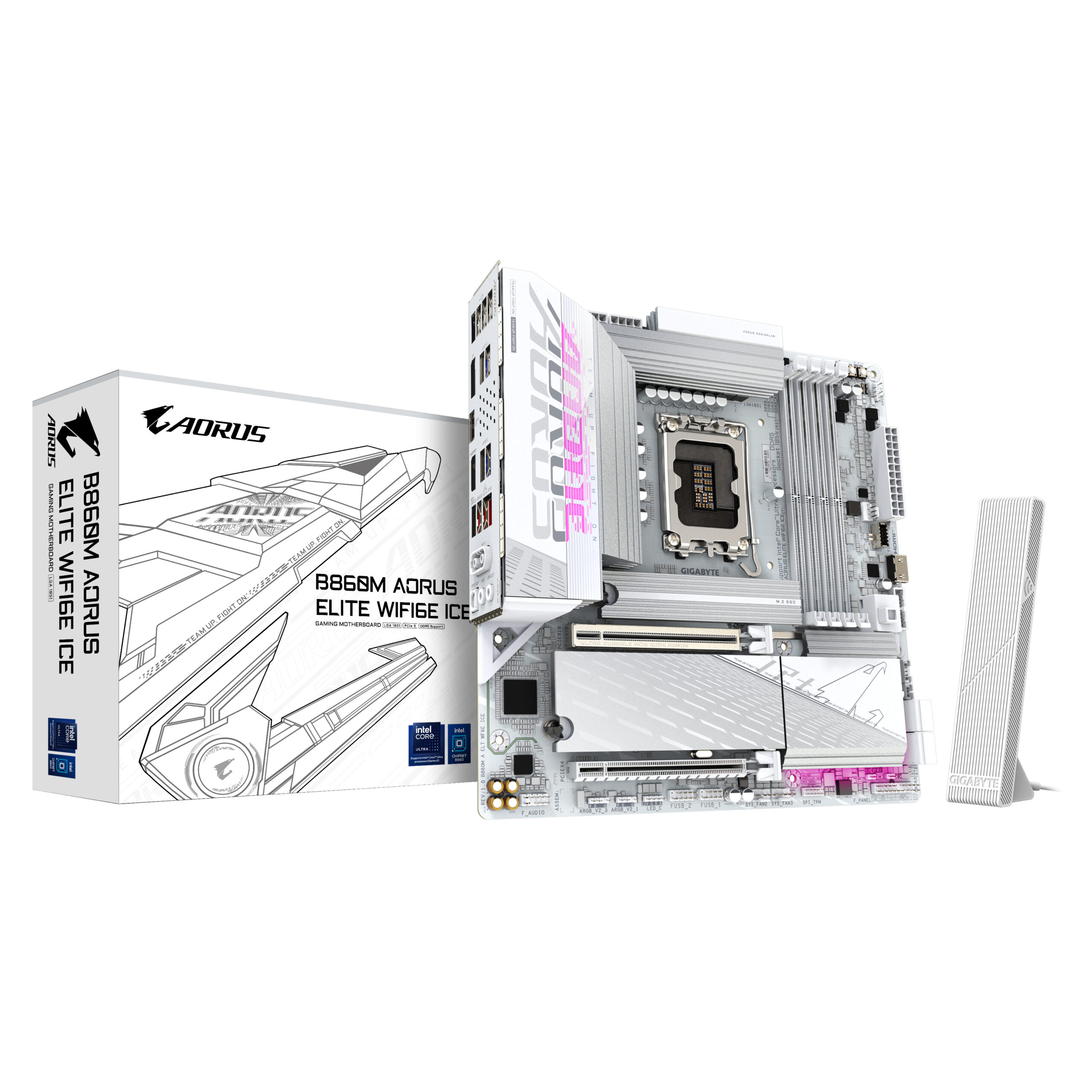 Gigabyte MB B860 S1851 MATX/B860M A ELT WF6E ICE, B860M A ELT WF6E ICE 1.0
