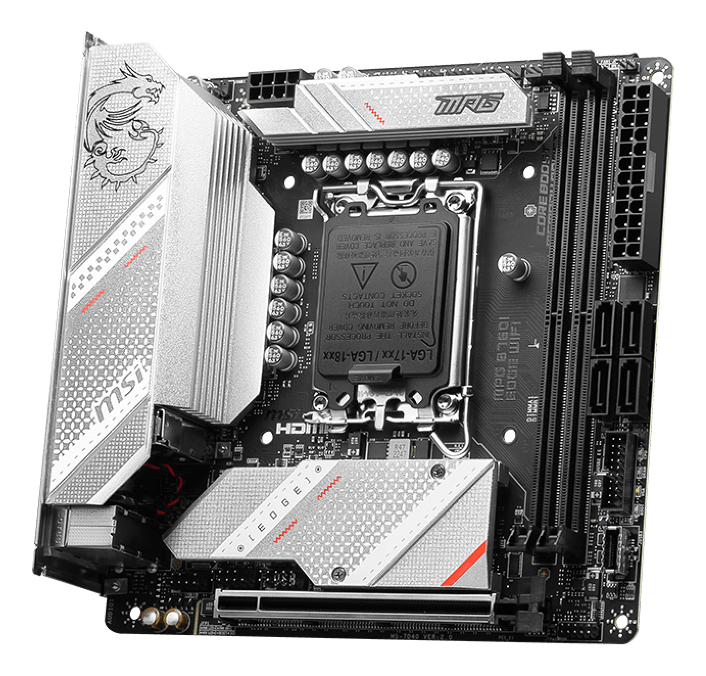 MSI Placa de baza Intel 1700 B760I EDGE WIFI mITX, 7D40-005R - imagine 3