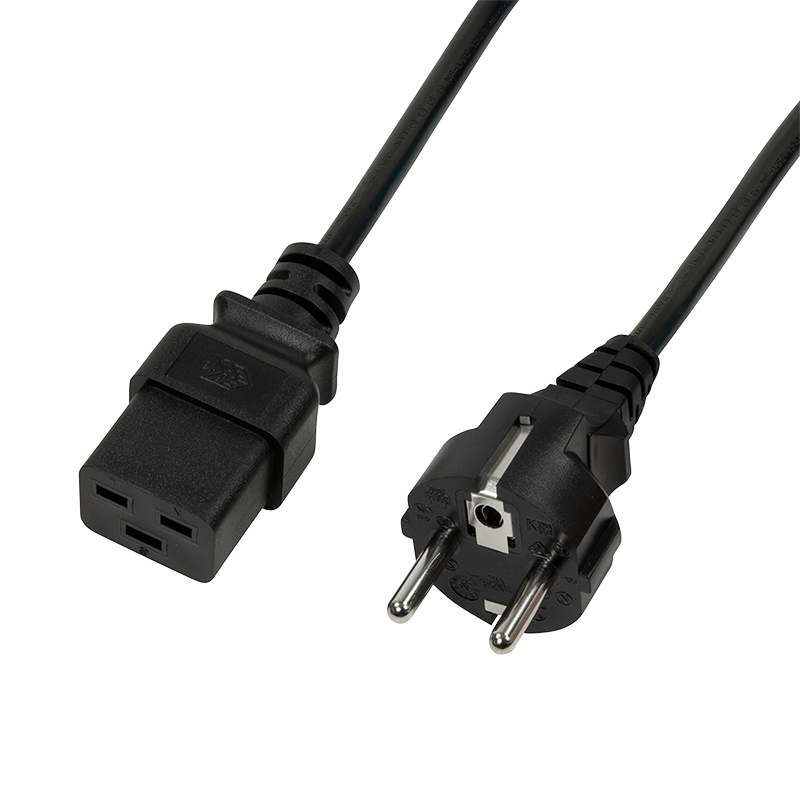 Logilink CABLU alimentare 1.8m, intrare Schuko, iesire C19, 16A, testat VDE, 3x1mm, black, CP152