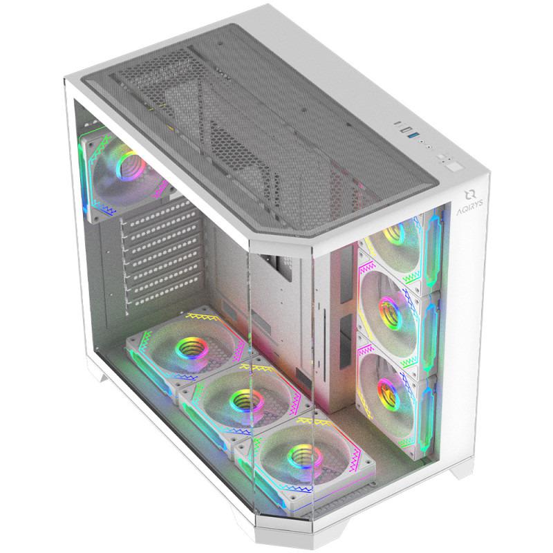 AQIRYS Carcasa Titan, RGB, Mid Tower, White, AQRYS_TITANWH